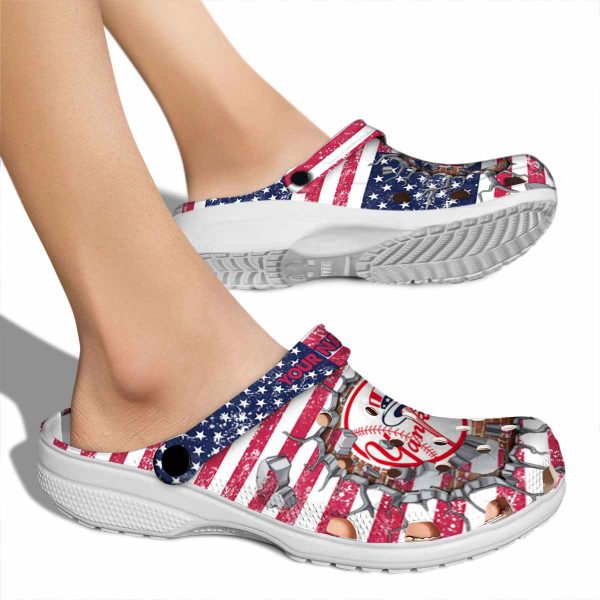 Customized New York Yankees Freedom Splinter Crocs High quality