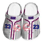 Customized New York Yankees Pinstripe Pattern Crocs Best selling