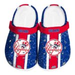Customized New York Yankees Vertical Stripes Crocs Best selling