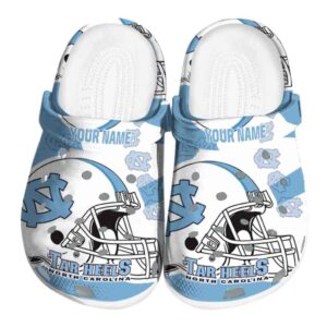 Customized North Carolina Tar Heels Football Helmet Crocs Best selling