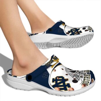 Customized Notre Dame Fighting Irish Football Helmet Crocs High quality