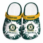 Customized Oakland Athletics Splash Art Crocs Best selling