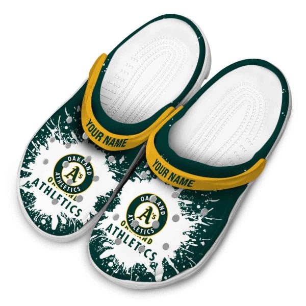Customized Oakland Athletics Splash Art Crocs Trendy