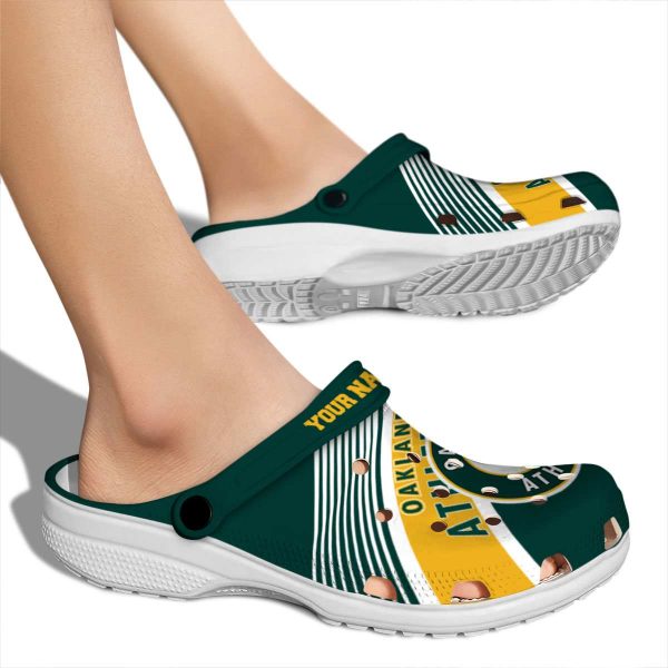 Customized Oakland Athletics Vibrant Dual Tone Crocs High quality