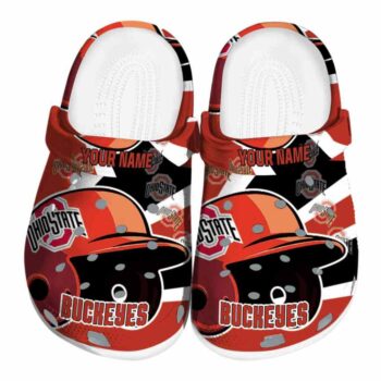 Customized Ohio State Buckeyes Baseball Helmet Crocs Best selling