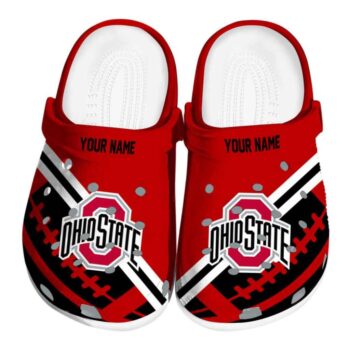 Customized Ohio State Buckeyes Football Motif Crocs Best selling