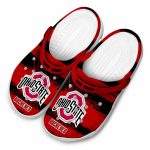 Customized Ohio State Buckeyes Paint Splatter Graphics Crocs Best selling
