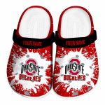 Customized Ohio State Buckeyes Splash Art Crocs Best selling