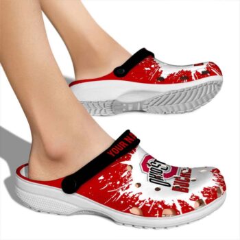 Customized Ohio State Buckeyes Splash Art Crocs High quality