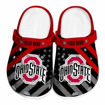 Customized Ohio State Buckeyes Star Spangled Graphic Crocs Best selling
