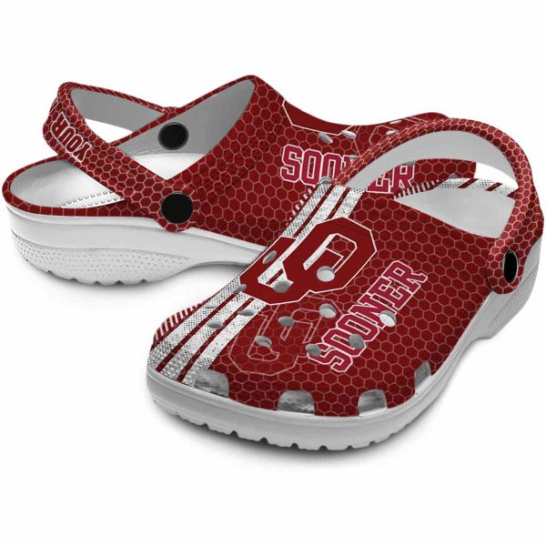 Customized Oklahoma Sooners Contrasting Stripes Crocs Latest Model