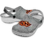 Customized Oklahoma State Cowboys Cracked Texture Crocs Best selling