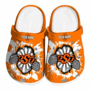 Customized Oklahoma State Cowboys Gripping Hand Crocs Best selling