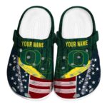 Customized Oregon Ducks Star Spangled Side Pattern Crocs Best selling