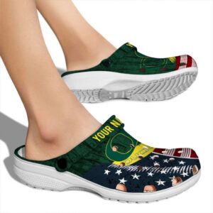 Customized Oregon Ducks Star Spangled Side Pattern Crocs High quality