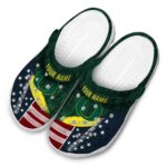 Customized Oregon Ducks Star Spangled Side Pattern Crocs Best selling