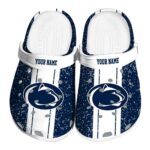 Customized Penn State Nittany Lions Vertical Stripes Crocs Best selling