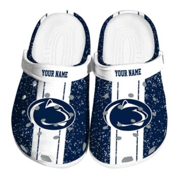 Customized Penn State Nittany Lions Vertical Stripes Crocs Best selling