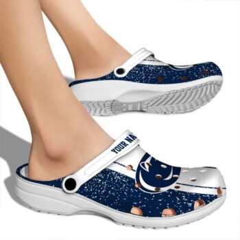 Customized Penn State Nittany Lions Vertical Stripes Crocs High quality