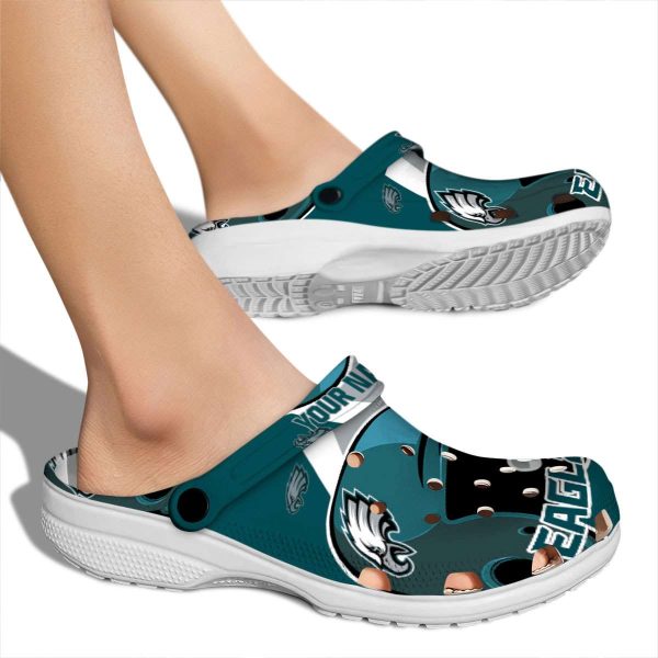 Customized Philadelphia Eagles Baseball Helmet Crocs High quality