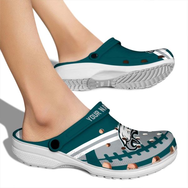 Customized Philadelphia Eagles Football Motif Crocs High quality
