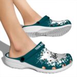 Customized Philadelphia Eagles Splatter Background Crocs Best selling