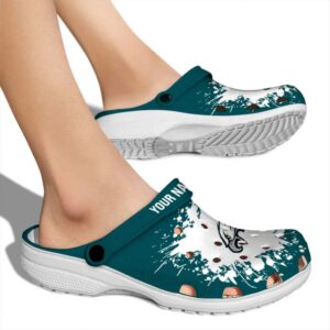 Customized Philadelphia Eagles Splatter Background Crocs High quality