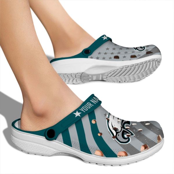 Customized Philadelphia Eagles Star Spangled Graphic Crocs High quality