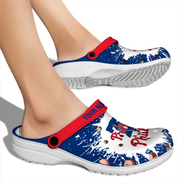 Customized Philadelphia Phillies Splash Art Crocs High quality