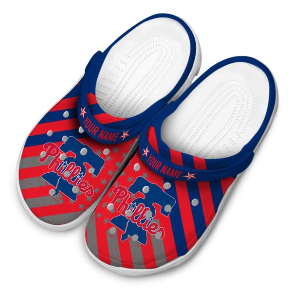 Customized Philadelphia Phillies Star Spangled Graphic Crocs Trendy