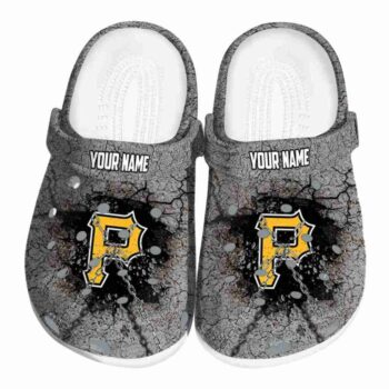 Customized Pittsburgh Pirates Cracked Ground Texture Crocs Best selling