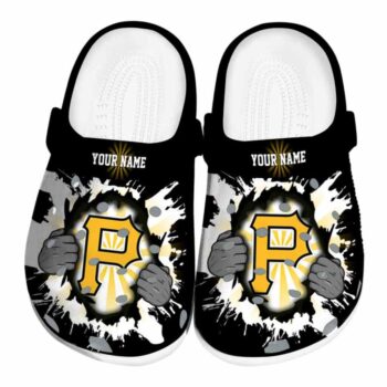 Customized Pittsburgh Pirates Gripping Hand Crocs Best selling
