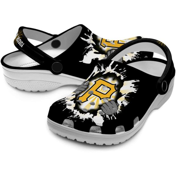Customized Pittsburgh Pirates Gripping Hand Crocs Latest Model