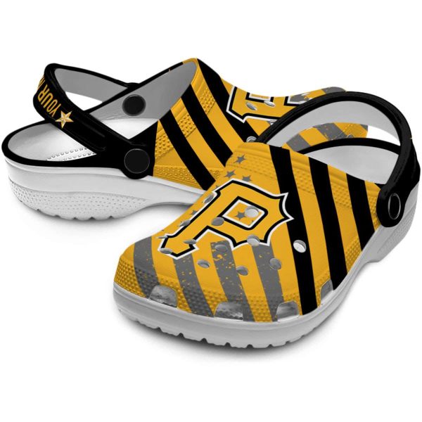Customized Pittsburgh Pirates Star Spangled Graphic Crocs Latest Model