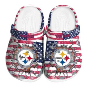 Customized Pittsburgh Steelers Freedom Splinter Crocs Best selling