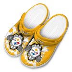 Customized Pittsburgh Steelers Gripping Hand Crocs Best selling