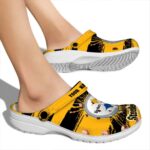 Customized Pittsburgh Steelers Paint Splatter Graphics Crocs Best selling