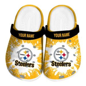 Customized Pittsburgh Steelers Splash Art Crocs Best selling