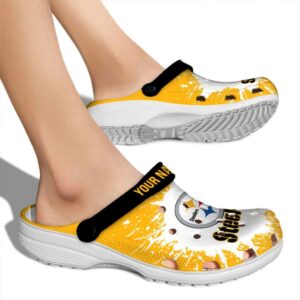 Customized Pittsburgh Steelers Splash Art Crocs High quality