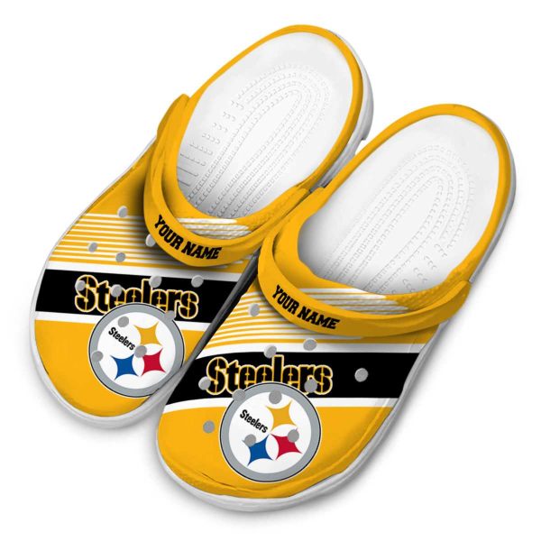 Customized Pittsburgh Steelers Vibrant Dual Tone Crocs Trendy