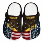 Customized San Diego Padres Star Spangled Side Pattern Crocs Best selling
