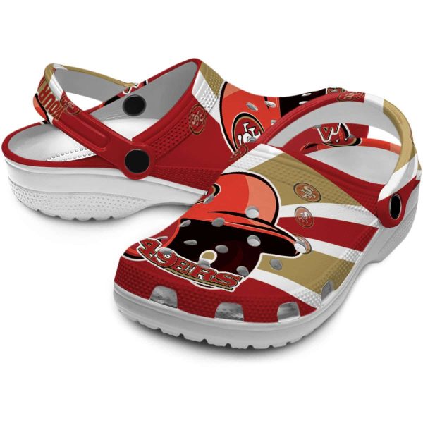 Customized San Francisco 49ers Baseball Helmet Crocs Latest Model