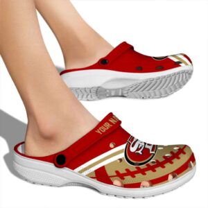 Customized San Francisco 49ers Football Motif Crocs High quality