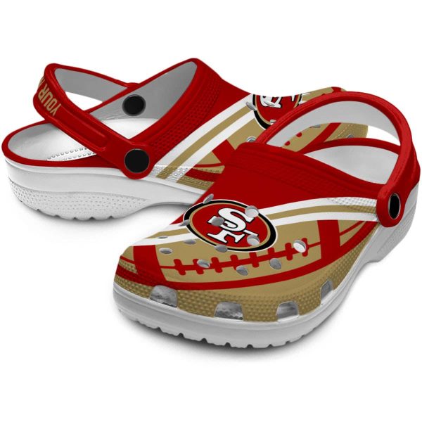 Customized San Francisco 49ers Football Motif Crocs Latest Model