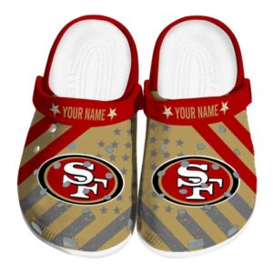 Customized San Francisco 49ers Star Spangled Graphic Crocs Best selling