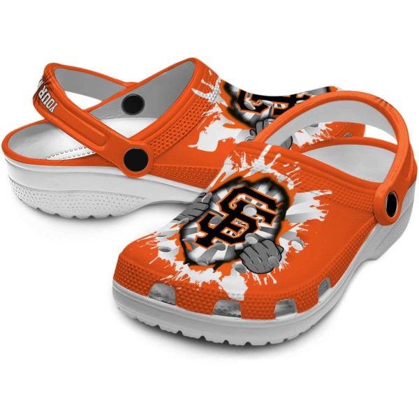 Customized San Francisco Giants Gripping Hand Crocs Latest Model