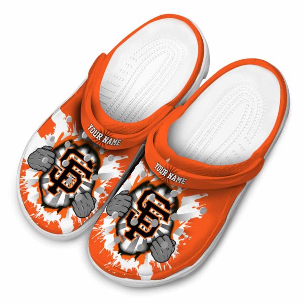 Customized San Francisco Giants Gripping Hand Crocs Trendy