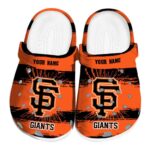 Customized San Francisco Giants Paint Splatter Graphics Crocs Best selling