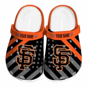 Customized San Francisco Giants Star Spangled Graphic Crocs Best selling