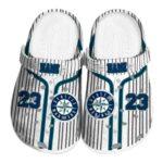 Customized Seattle Mariners Pinstripe Pattern Crocs Best selling